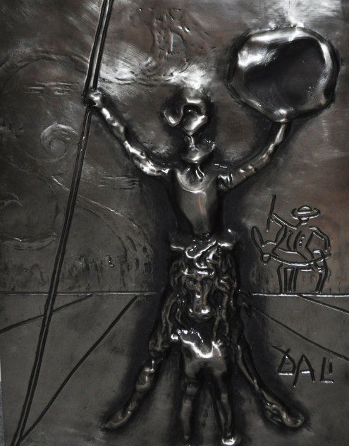 Don Quixote Dali  Platinum   Sculpture 27 in Sculpture by Salvador Dali