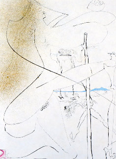 La Venus Aux Fourrures Woman With Crutch 1988 Limited Edition Print - Salvador Dali La Venus Aux Fourrures Woman With Crutch 1988 Limited Edition Print - Salvador Dali