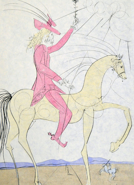 Cavalier a' la Rose 1973 Limited Edition Print by Salvador Dali
