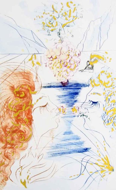 Song of Songs of Solomon Series: Let Him Kiss Me 1972 Limited Edition Print by Salvador Dali