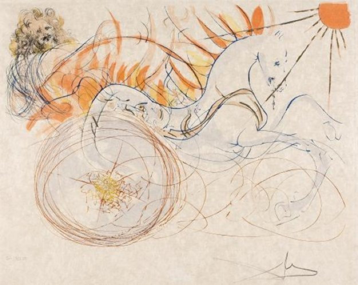Elijah (Aka Elias) 1975 Limited Edition Print by Salvador Dali Elijah (Aka Elias) 1975 Limited Edition Print by Salvador Dali