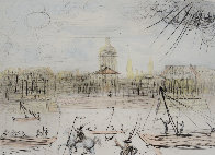 Place de l' Academi / Academie Des Beaux Arts 1975 Limited Edition Print by Salvador Dali - 0 Place de l' Academi / Academie Des Beaux Arts 1975 Limited Edition Print by Salvador Dali - 0