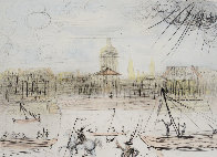 Place de l' Academi / Academie Des Beaux Arts 1975 Limited Edition Print by Salvador Dali - 1 Place de l' Academi / Academie Des Beaux Arts 1975 Limited Edition Print by Salvador Dali - 1