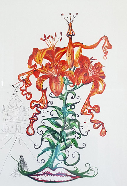 Tiger Lillies (Mustache) Musca Figueras 1972 Limited Edition Print by Salvador Dali