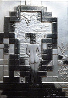 Lincoln in Dalivsion Platinum Sculpture 1979 28 in Sculpture by Salvador Dali - 0