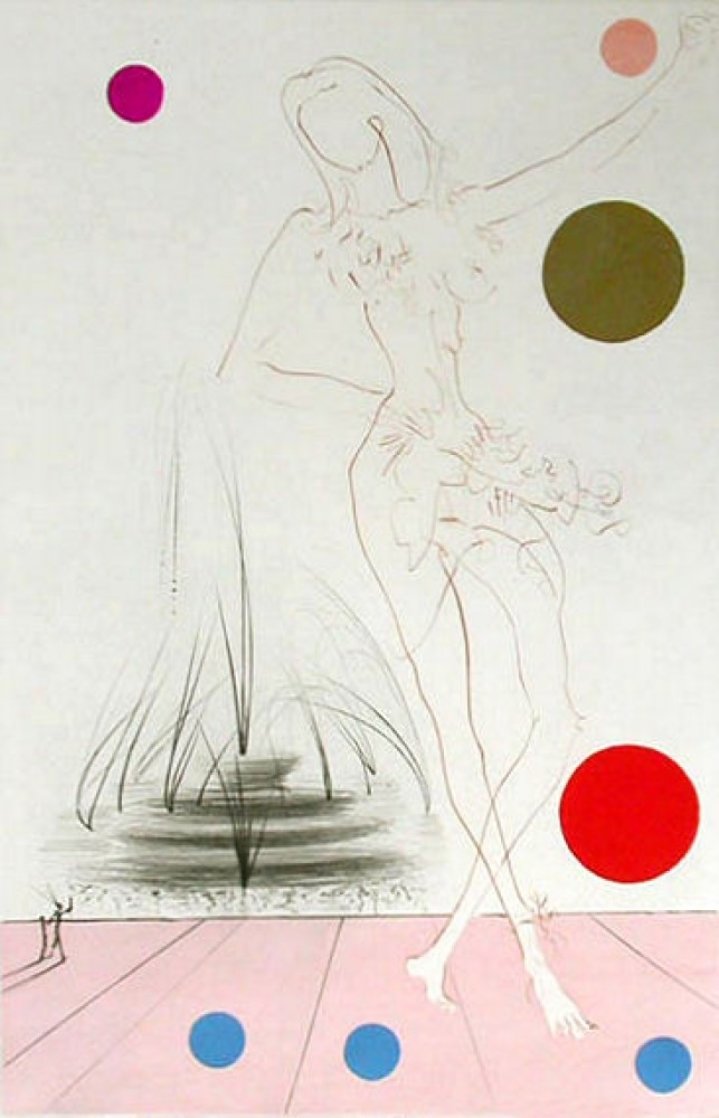 Visions of Chicago: Buckingham Fountain 1975 Limited Edition Print by Salvador Dali Visions of Chicago: Buckingham Fountain 1975 Limited Edition Print by Salvador Dali