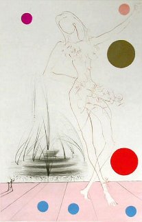 Visions of Chicago: Buckingham Fountain 1975 Limited Edition Print - Salvador Dali Visions of Chicago: Buckingham Fountain 1975 Limited Edition Print - Salvador Dali