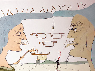 Le Telegraphe 1975 Limited Edition Print - Salvador Dali Le Telegraphe 1975 Limited Edition Print - Salvador Dali
