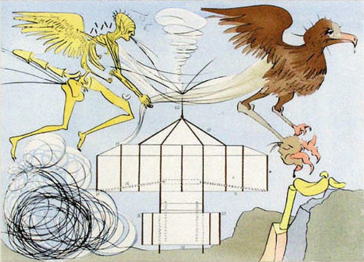 l'Aeroplane (Airplane) 1975 Limited Edition Print by Salvador Dali l'Aeroplane (Airplane) 1975 Limited Edition Print by Salvador Dali
