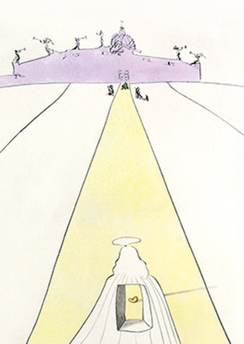 Dieu, Le Temps, l'espace Et Le Pape (God, Time, Space And the Pope) 1974 Limited Edition Print by Salvador Dali Dieu, Le Temps, l'espace Et Le Pape (God, Time, Space And the Pope) 1974 Limited Edition Print by Salvador Dali