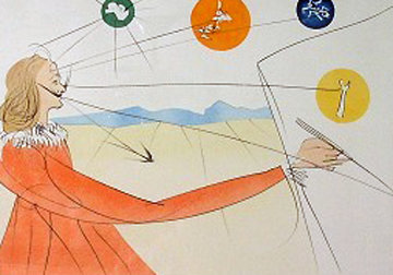 Dalinean Prophecy 1975 Limited Edition Print - Salvador Dali Dalinean Prophecy 1975 Limited Edition Print - Salvador Dali