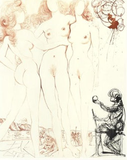 Judgement of Paris Limited Edition Print - Salvador Dali Judgement of Paris Limited Edition Print - Salvador Dali