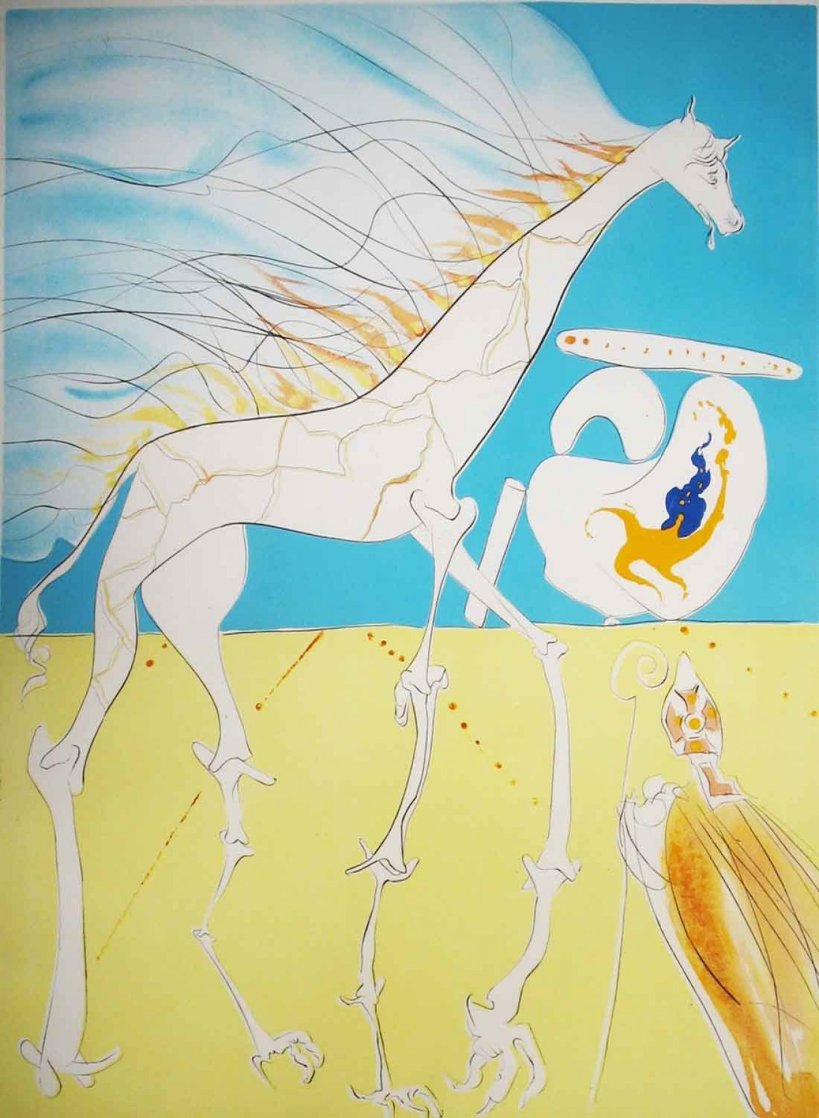 Saturnian Giraffe 1974 Limited Edition Print by Salvador Dali Saturnian Giraffe 1974 Limited Edition Print by Salvador Dali