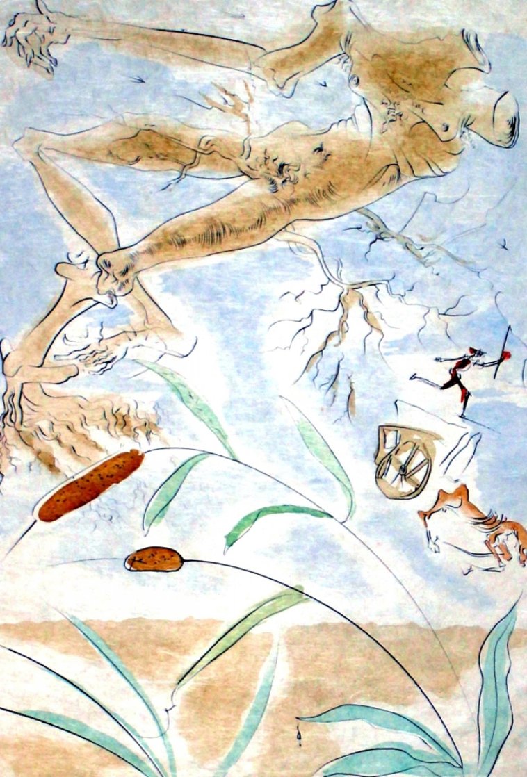 Le Chene Et Le Roseau 1974 Limited Edition Print by Salvador Dali Le Chene Et Le Roseau 1974 Limited Edition Print by Salvador Dali