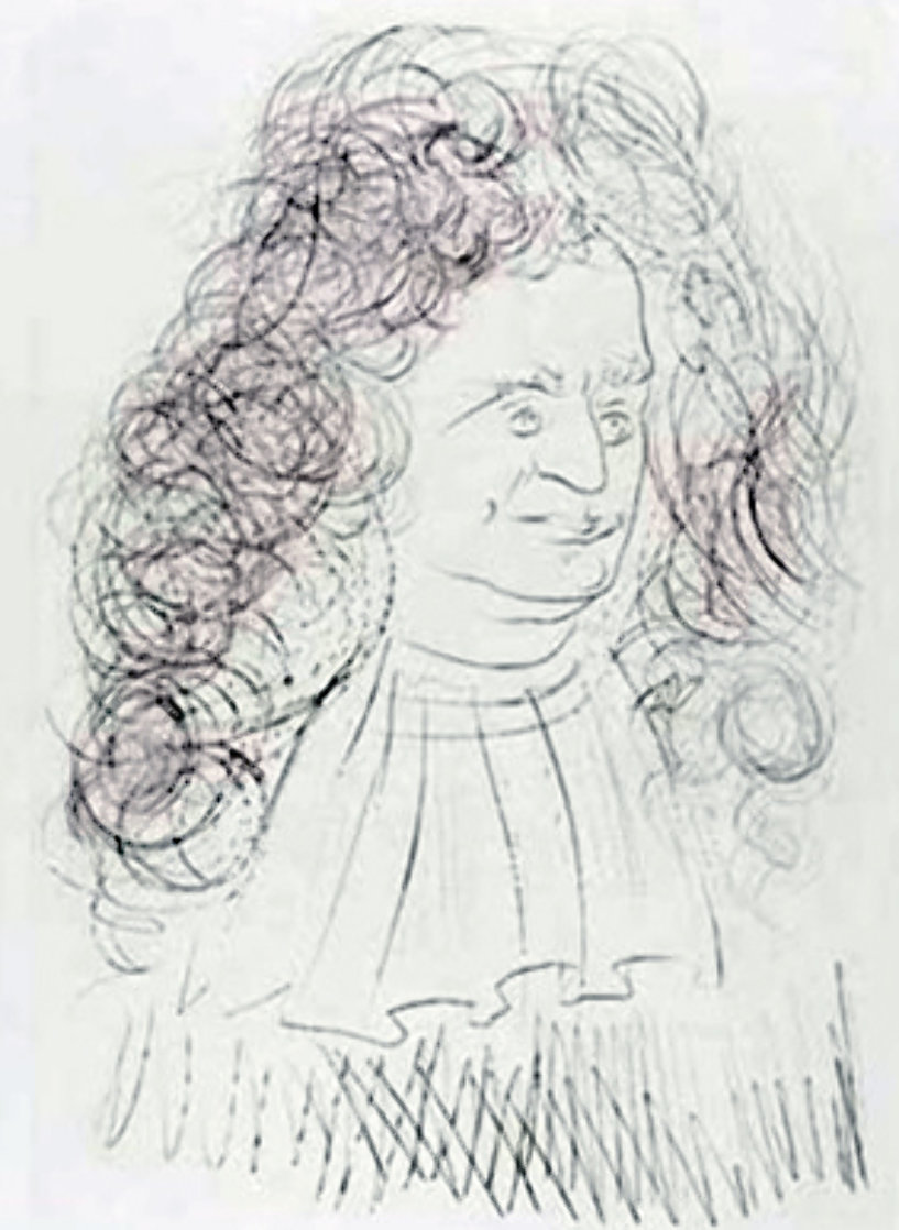 Le Portrait De La Fontaine 1974 Limited Edition Print by Salvador Dali Le Portrait De La Fontaine 1974 Limited Edition Print by Salvador Dali