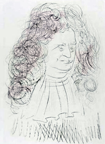 Le Portrait De La Fontaine 1974 HS Limited Edition Print - Salvador Dali