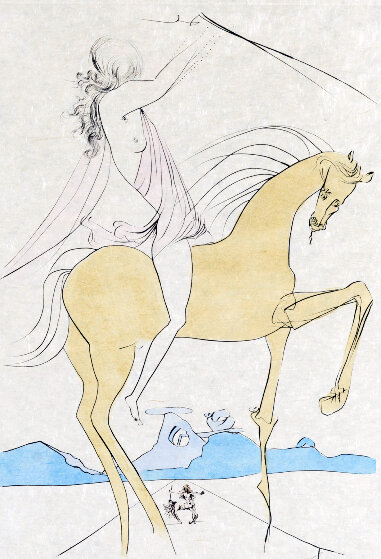 The Dim Feet of White-maned Desire　少女と馬 Salvador_Dali_Amazone_1974_HS.jpg