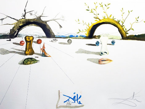 Winter And Summer 1973 Limited Edition Print - Salvador Dali