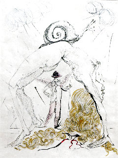 Poems Secrets Nude With Snail 1967 (Early) Limited Edition Print - Salvador Dali Poems Secrets Nude With Snail 1967 (Early) Limited Edition Print - Salvador Dali