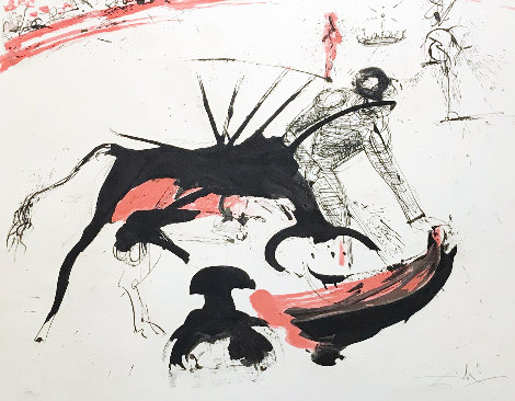 Tauromachie De Dali (Bullfight #3) (Early) 1966 Limited Edition Print - Salvador Dali