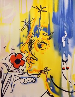 Fleurs Surrealistes of Gala And the Vanishing Face - Framed Suite of 2 1980 Limited Edition Print - Salvador Dali