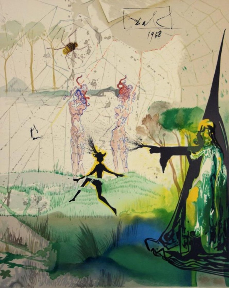Marquis de Sade: Damis's Dilemma AP 1968 (Early) Limited Edition Print by Salvador Dali Marquis de Sade: Damis's Dilemma AP 1968 (Early) Limited Edition Print by Salvador Dali