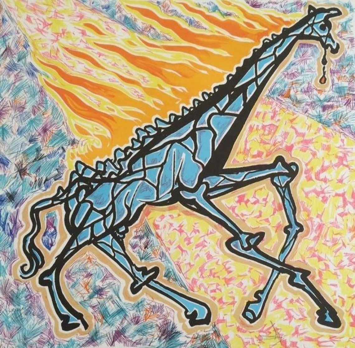 Le Giraffe En Feu (The Burning Giraffe) 1976 Limited Edition Print by Salvador Dali