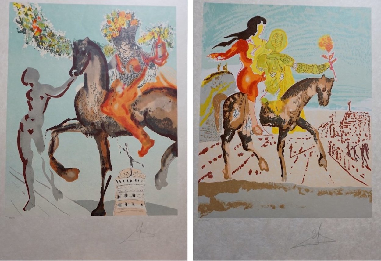 New Jerusalem Complete 2 Piece Suite 1980 Limited Edition Print by Salvador Dali New Jerusalem Complete 2 Piece Suite 1980 Limited Edition Print by Salvador Dali