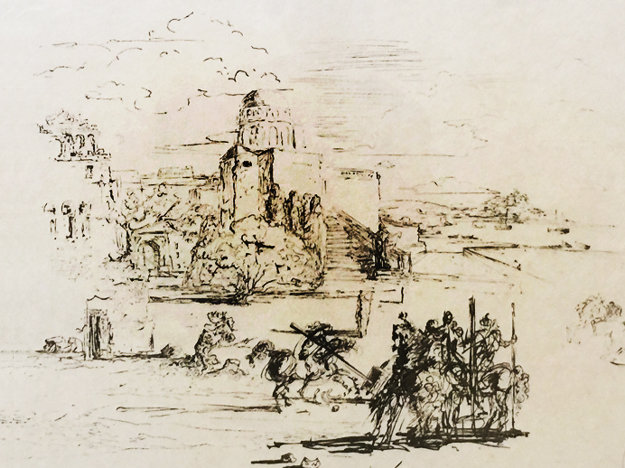 Road To Ampurdam Rome And Cadaques 1973 By Salvador Dali