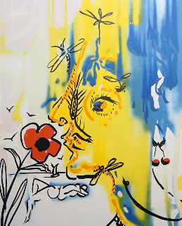 Fleurs Surrealiste Vanishing Face 1980 Limited Edition Print - Salvador Dali Fleurs Surrealiste Vanishing Face 1980 Limited Edition Print - Salvador Dali
