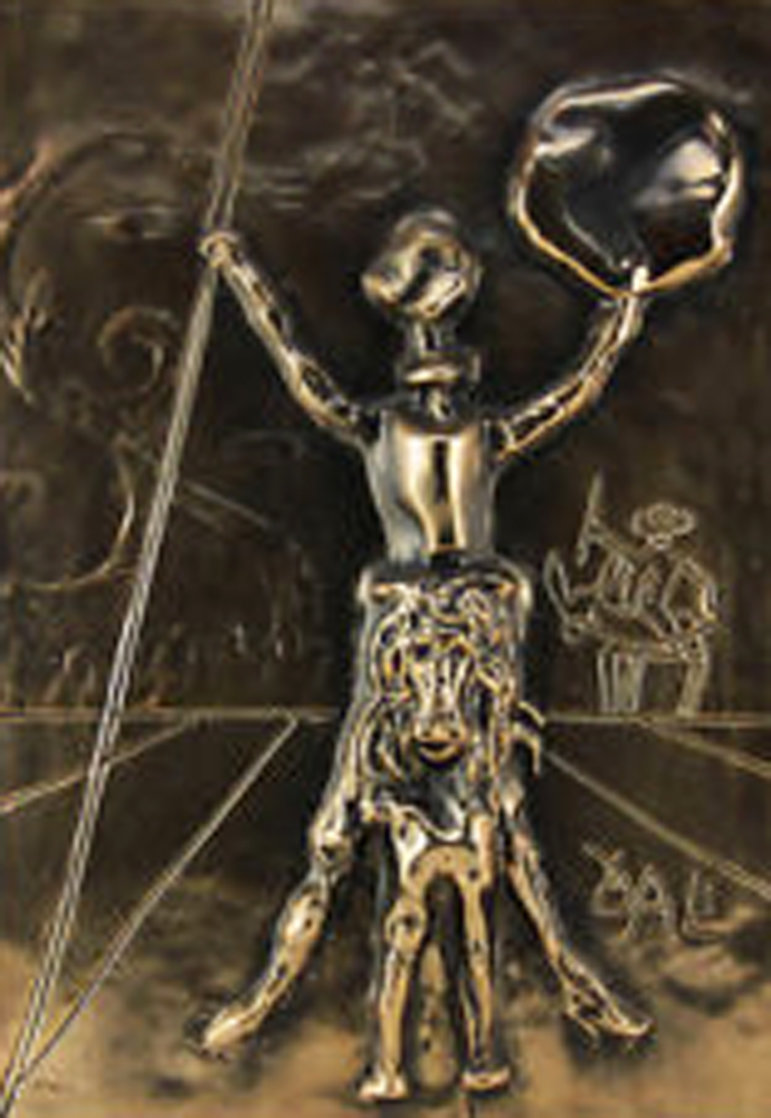 Don Quixote   Bronze  Bas Relief Sculpture  Sculpture by Salvador Dali