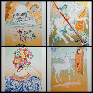 Retrospective Complete Suite of 4 Lithographs 1978 Limited Edition Print - Salvador Dali Retrospective Complete Suite of 4 Lithographs 1978 Limited Edition Print - Salvador Dali
