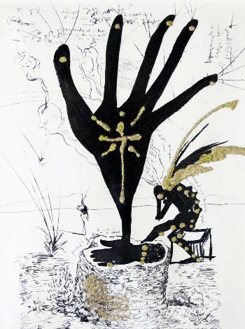 Fleur D'art (Les Amours Jaunes Suite) 1974 HS Limited Edition Print - Salvador Dali