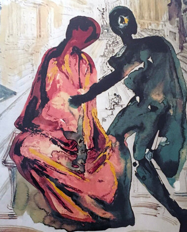 Les Amoureaux, Suite of 3 Framed Lithographs 1979 Limited Edition Print - Salvador Dali