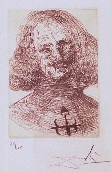 Five Spanish Immortals - Velazquez 1965 (Early) Limited Edition Print by Salvador Dali Five Spanish Immortals - Velazquez 1965 (Early) Limited Edition Print by Salvador Dali