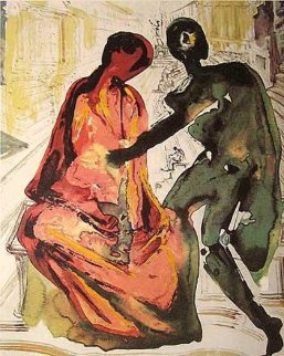 Les Amoureux Suite of 3 1979 w Portfolio Limited Edition Print - Salvador Dali Les Amoureux Suite of 3 1979 w Portfolio Limited Edition Print - Salvador Dali