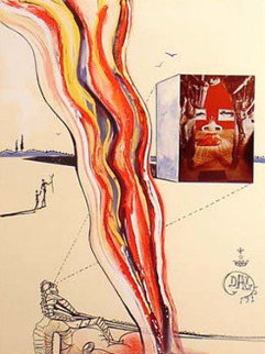 Imaginations and Objects of the Future: Liquid and Gaseous Television 1975 Limited Edition Print - Salvador Dali Imaginations and Objects of the Future: Liquid and Gaseous Television 1975 Limited Edition Print - Salvador Dali