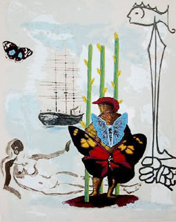 Dream of Freedom (Three of Staves) 1978 Limited Edition Print - Salvador Dali Dream of Freedom (Three of Staves) 1978 Limited Edition Print - Salvador Dali