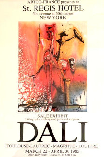 2 Rare Historical Exhibition Posters (St. Regis Hotel) 1985 New York Limited Edition Print - Salvador Dali