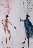 Two Gentlemen of Verona AP 1985 Limited Edition Print by Salvador Dali - 2 Two Gentlemen of Verona AP 1985 Limited Edition Print by Salvador Dali - 2