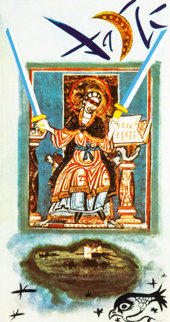 Two of Swords 1978 Limited Edition Print - Salvador Dali Two of Swords 1978 Limited Edition Print - Salvador Dali
