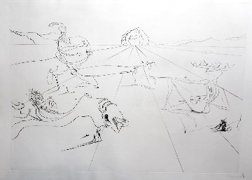 Paysage Surrealiste 1974 Limited Edition Print - Salvador Dali Paysage Surrealiste 1974 Limited Edition Print - Salvador Dali