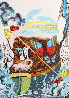 Papillon Suite III 1977 Limited Edition Print - Salvador Dali Papillon Suite III 1977 Limited Edition Print - Salvador Dali