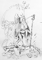 Les Songes Drolatiques De Pantagruel: Untitled (R) Black And White 1973 Limited Edition Print by Salvador Dali - 0 Les Songes Drolatiques De Pantagruel: Untitled (R) Black And White 1973 Limited Edition Print by Salvador Dali - 0