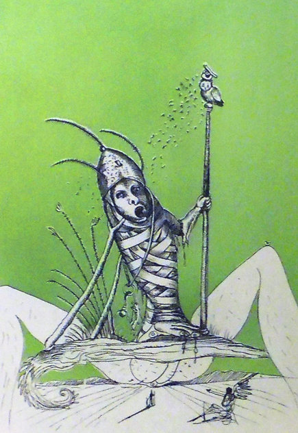 Les Songes Droulatiques De Pantagruel: Untitled -(O) 1973 Limited Edition Print by Salvador Dali