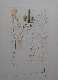 Le Decameron La Femme Adultere 1972 (Early) Limited Edition Print - Salvador Dali Le Decameron La Femme Adultere 1972 (Early) Limited Edition Print - Salvador Dali