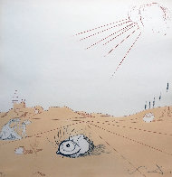 Neuf Paysages Espace Paysage From Cobea  1980 Limited Edition Print by Salvador Dali - 0