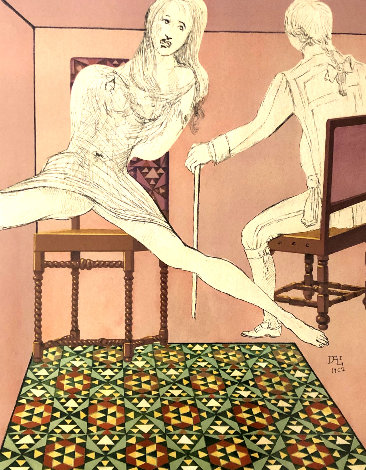 Marquis de Sade Marianne and the Chevalier 1969 (Early) Limited Edition Print - Salvador Dali