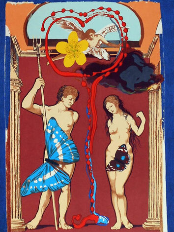 Triomphe De L' Amour Suite of 2 Lithographs 1978  HS Limited Edition Print - Salvador Dali