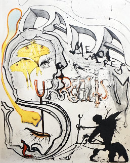 Memories of Surrealism: Angel of Dada Surrealism 1971 Limited Edition Print - Salvador Dali Memories of Surrealism: Angel of Dada Surrealism 1971 Limited Edition Print - Salvador Dali